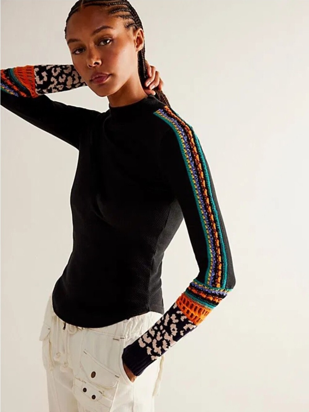 Free People "Switch It Up" Cuff Thermal Top